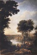 Claude Lorrain The Finding of the Infant Moses (mk17) oil on canvas